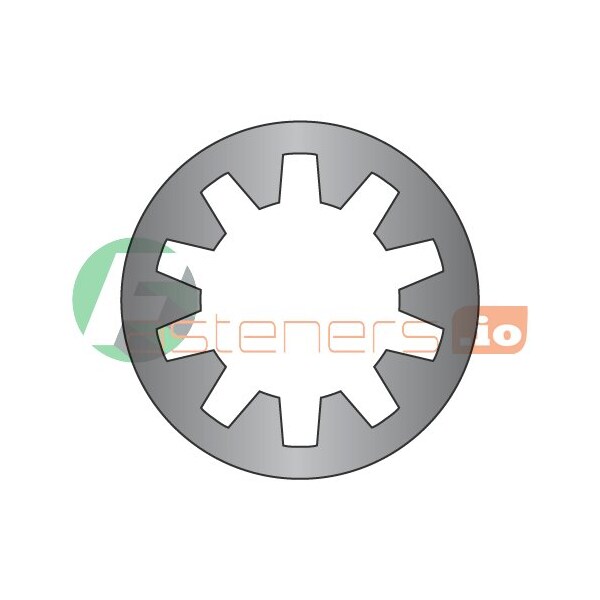 Newport Fasteners Internal Tooth Lock Washer, For Screw Size #3 Steel, Black Zinc Finish, 10000 PK 559699 - main